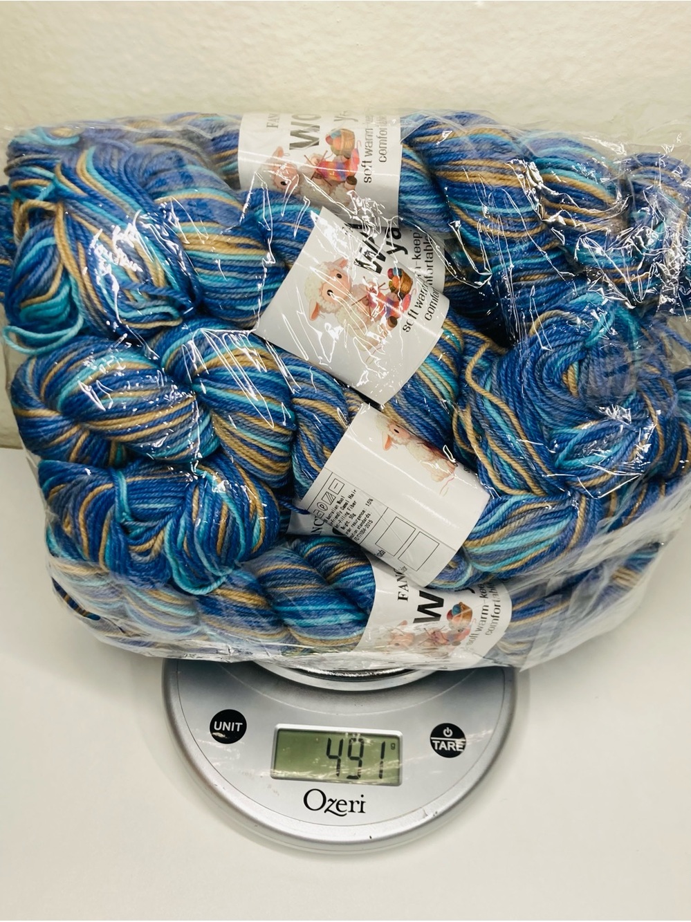 10 NEW Fancy Wool Yarn 470+g 85% Australian Wool 10% Camel 5% Anti-Pilling Fiber